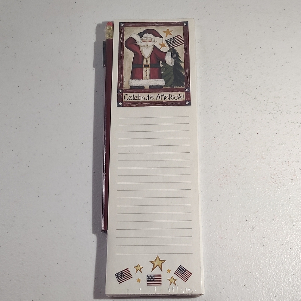 Festive Santa Notepad with Pen